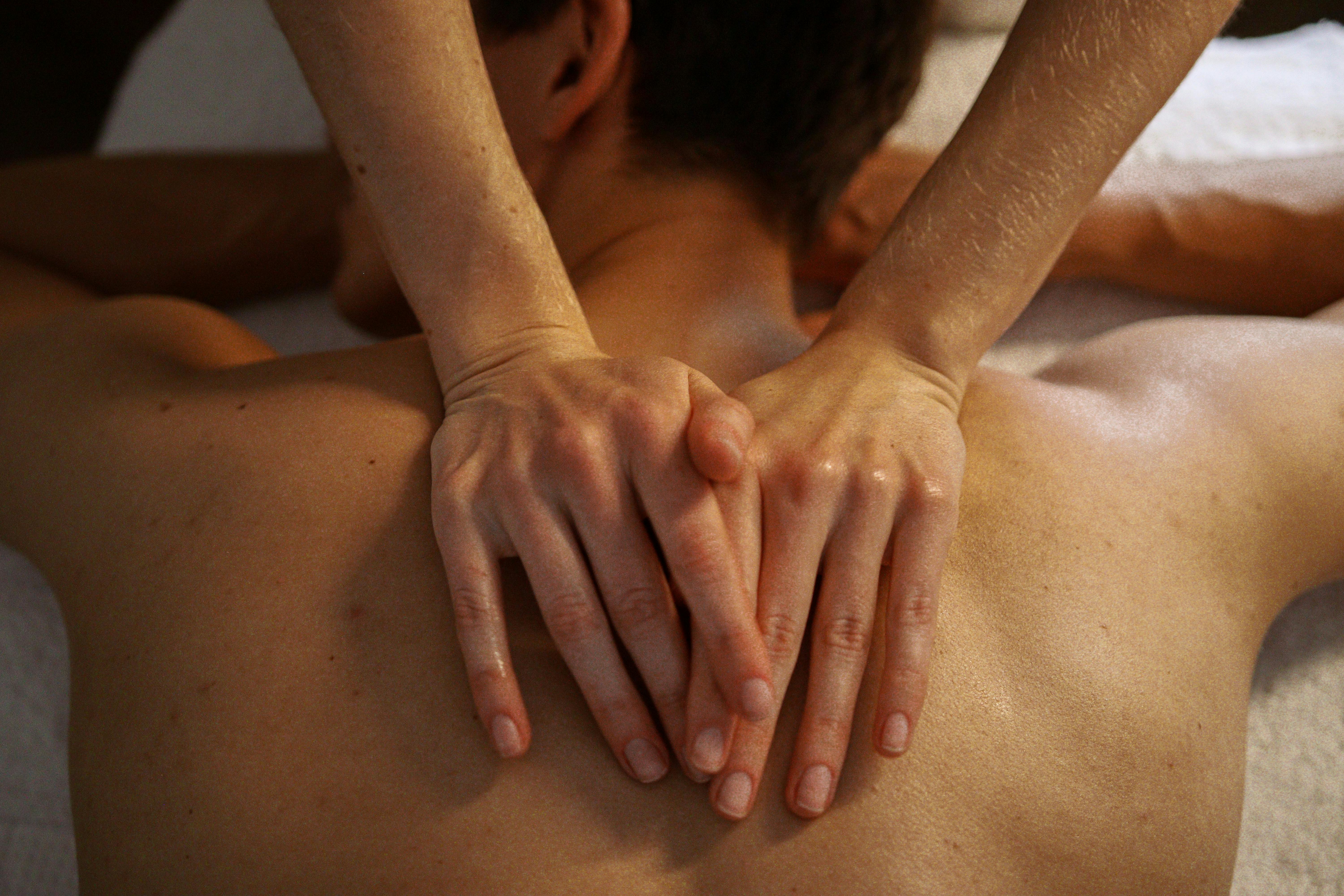 Professional upper body massage therapy